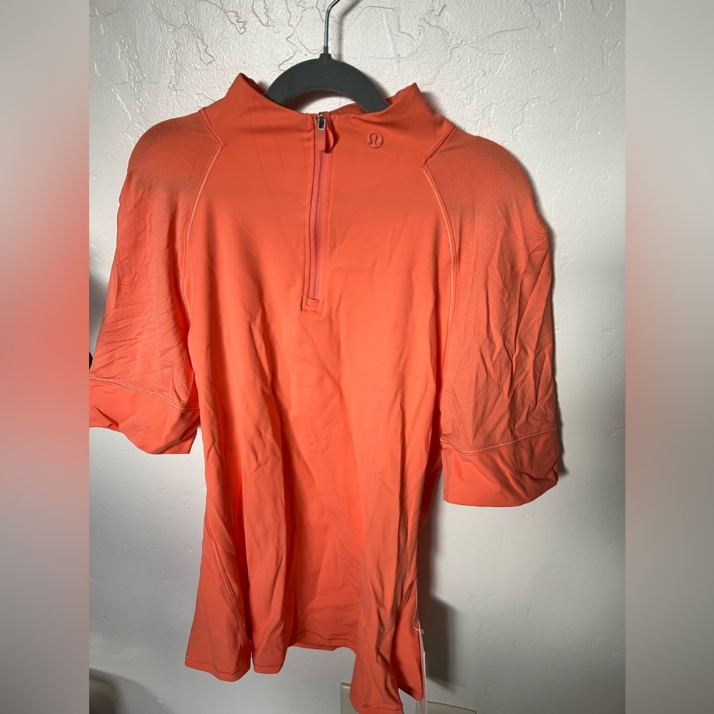 lululemon nulux half zip golf short sleeve